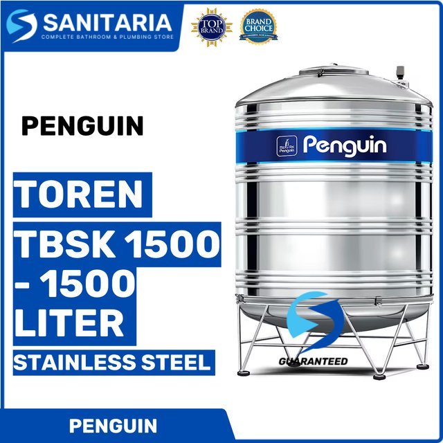 Toren/ Tandon Air Stainless Steel Tbsk 1500 - 1500 Liter Penguin