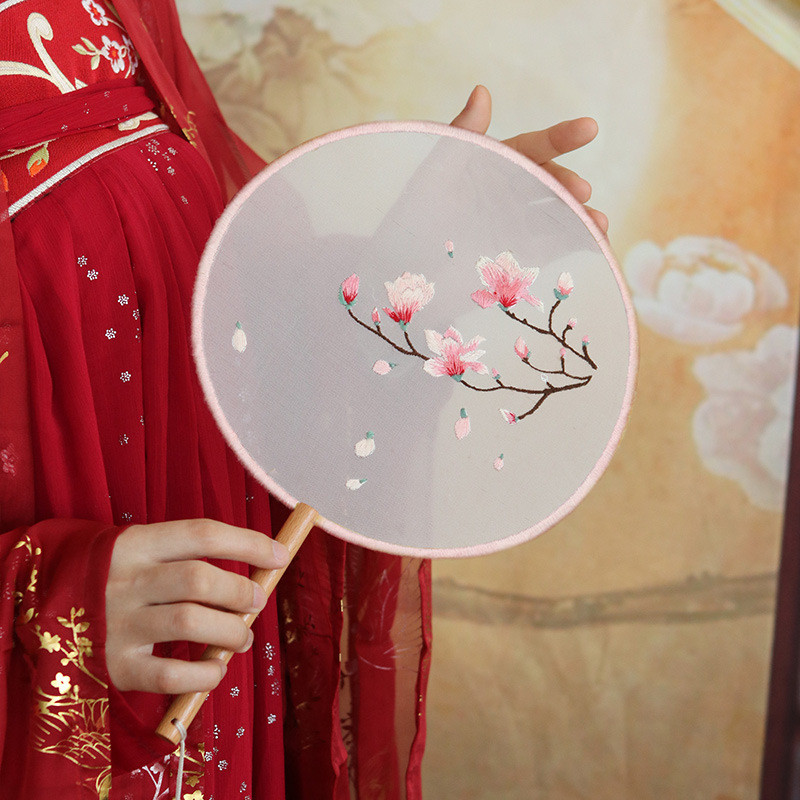 Kipas Bulat Cheongsam Gaya Cina Kipas Istana Gaya Kuno Kipas Tari Hanfu