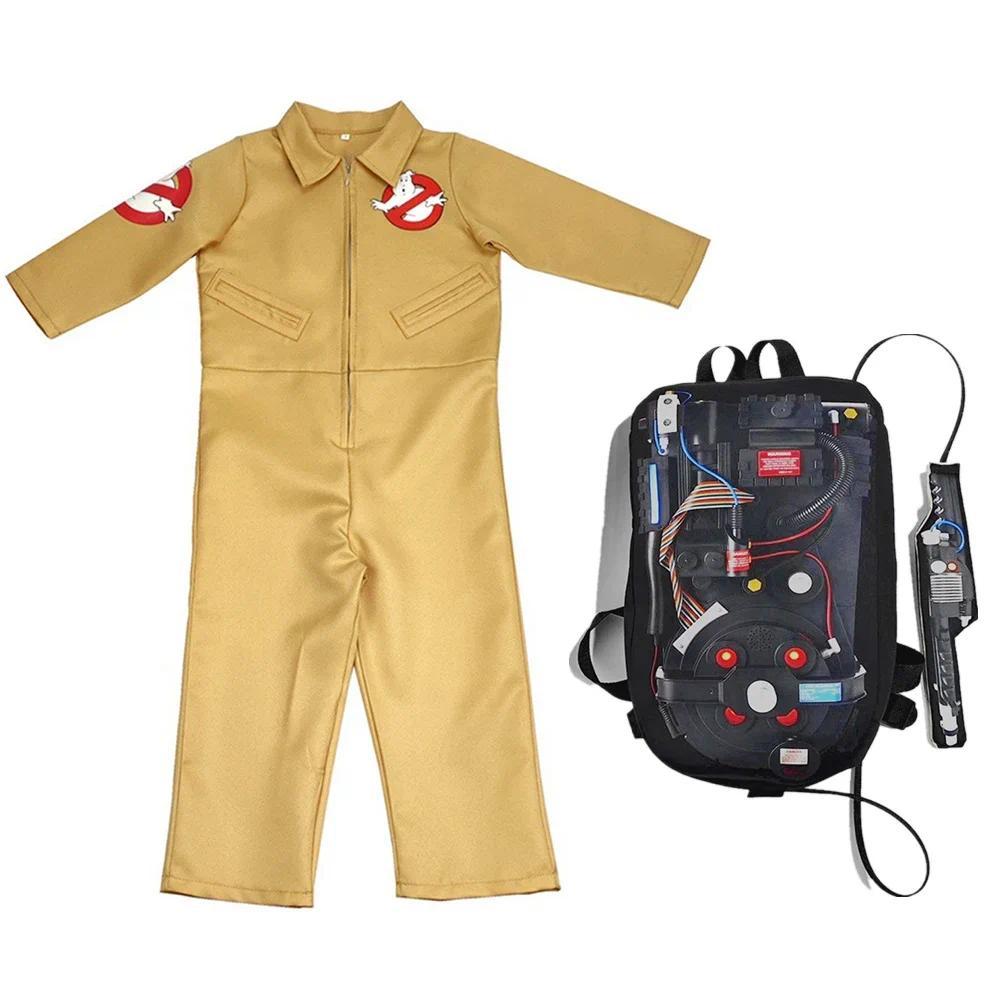 Ghostbusters Movie Cosplay Costumes Kids Adults Halloween Carnival Theme Party Clothes with Proton P