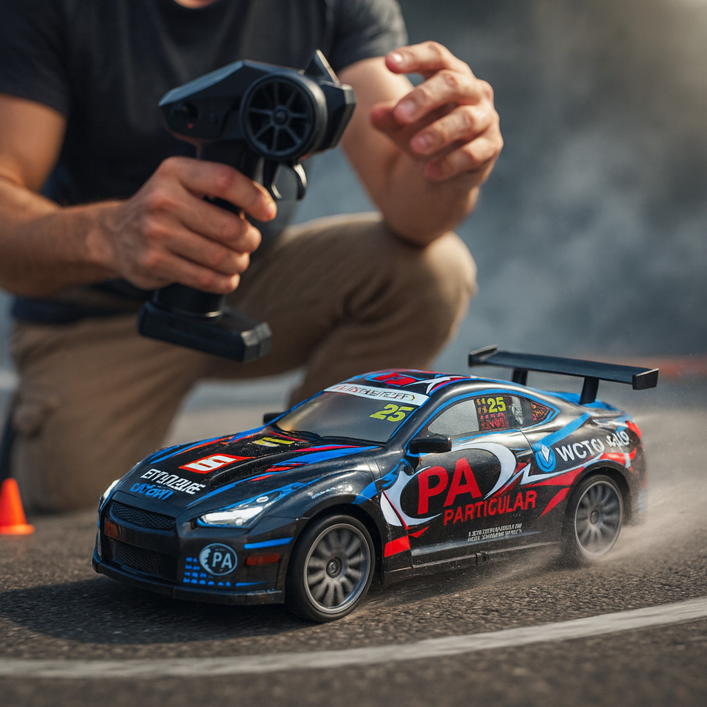 SETIALARIS STORE [4WD TERMURAH] TC Mainan Anak RC Drift 4WD LED 2.4GHZ - BATERAI CAS