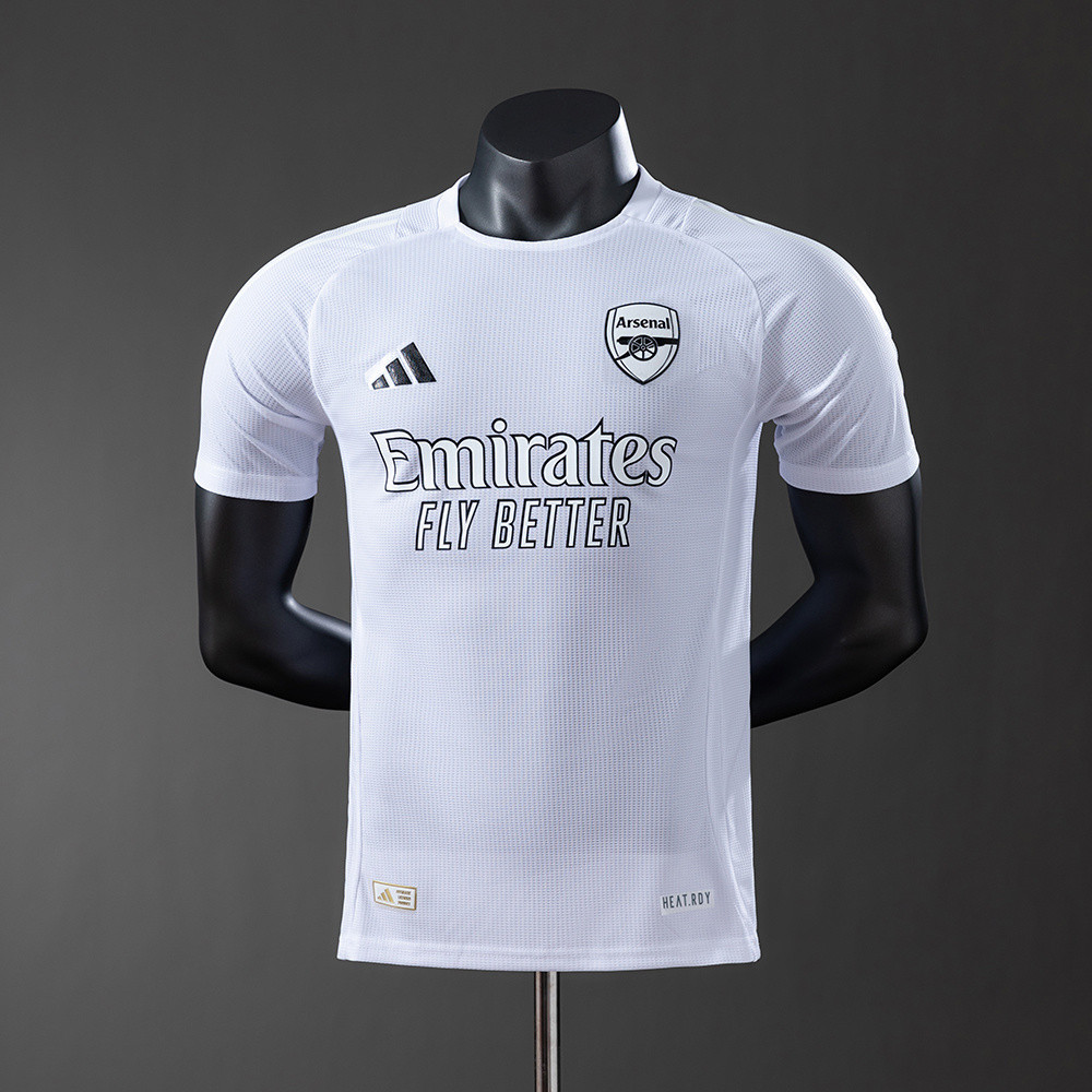 Jersey Arsenal 25/26 White Player Version T shirt pria