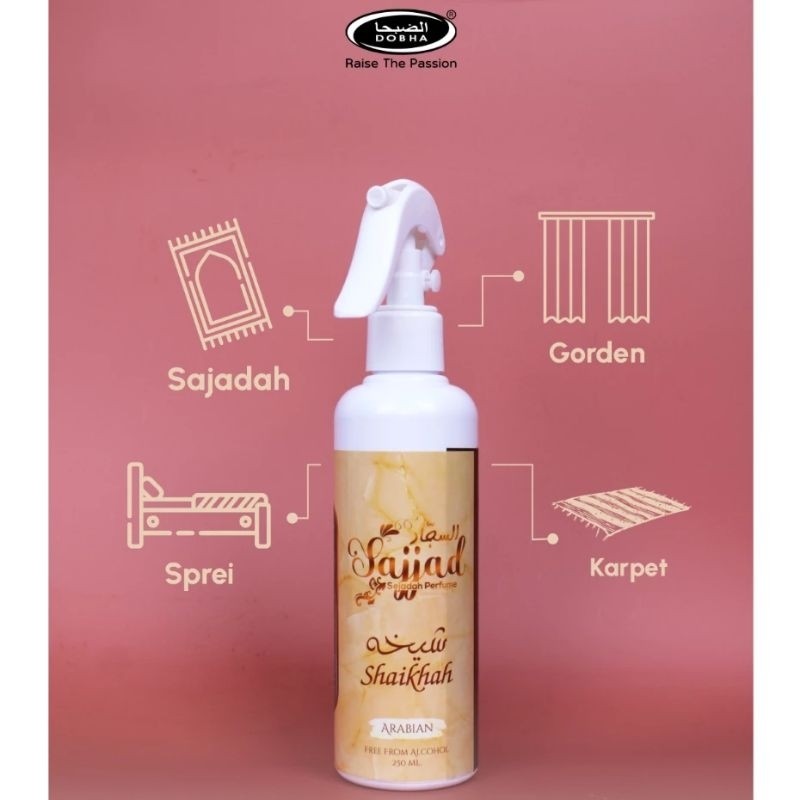 SHAIKHAH Parfum SAJADAH Dobha 250ml Wangi Khas Timur Tengah By. Dobha Perfumes