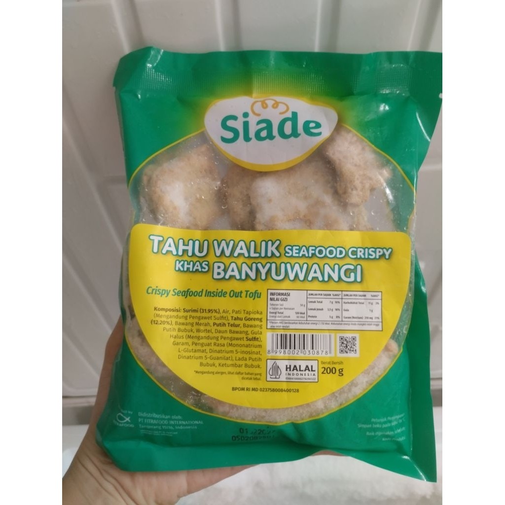 Siade Tahu Walik Seafood Crispy Uk 200gr