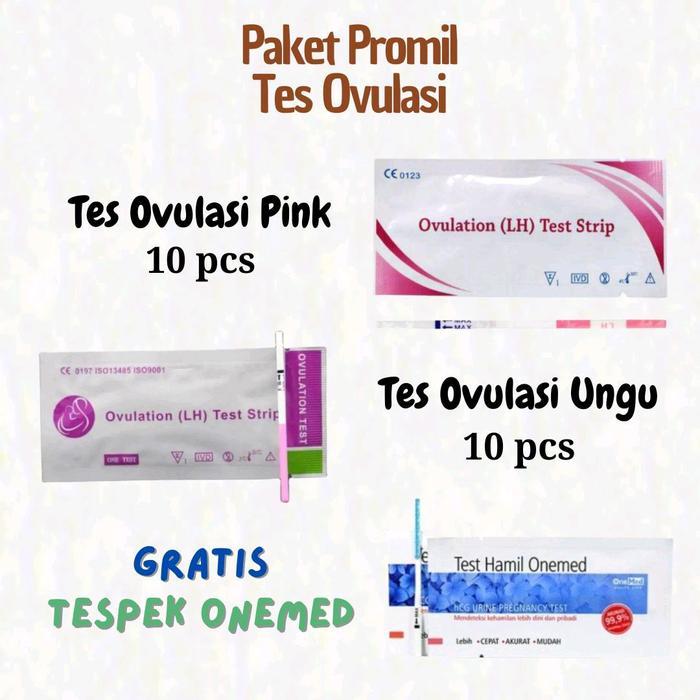 Paket Tes Ovulasi - Tes Kesuburan - Promil Ovulasi Tespek Onemed