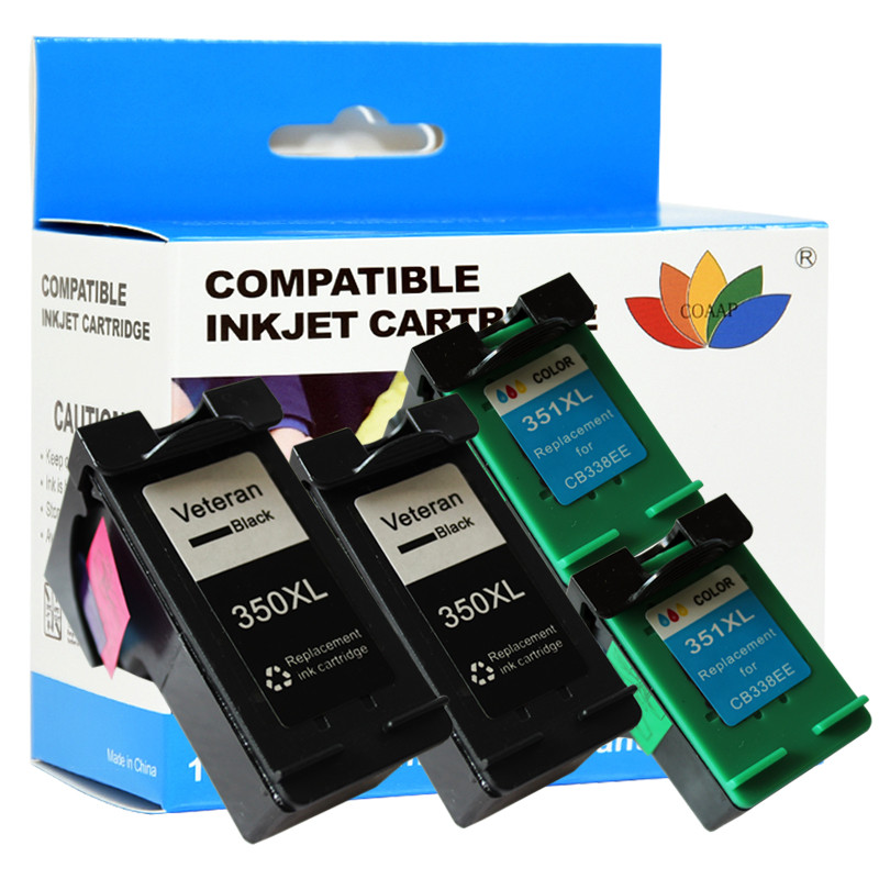 Replacement hp350 351 Refilled Ink Cartridge for HP Photosmart C4200 C4480 C4580 C4380 C4400 C4580 C