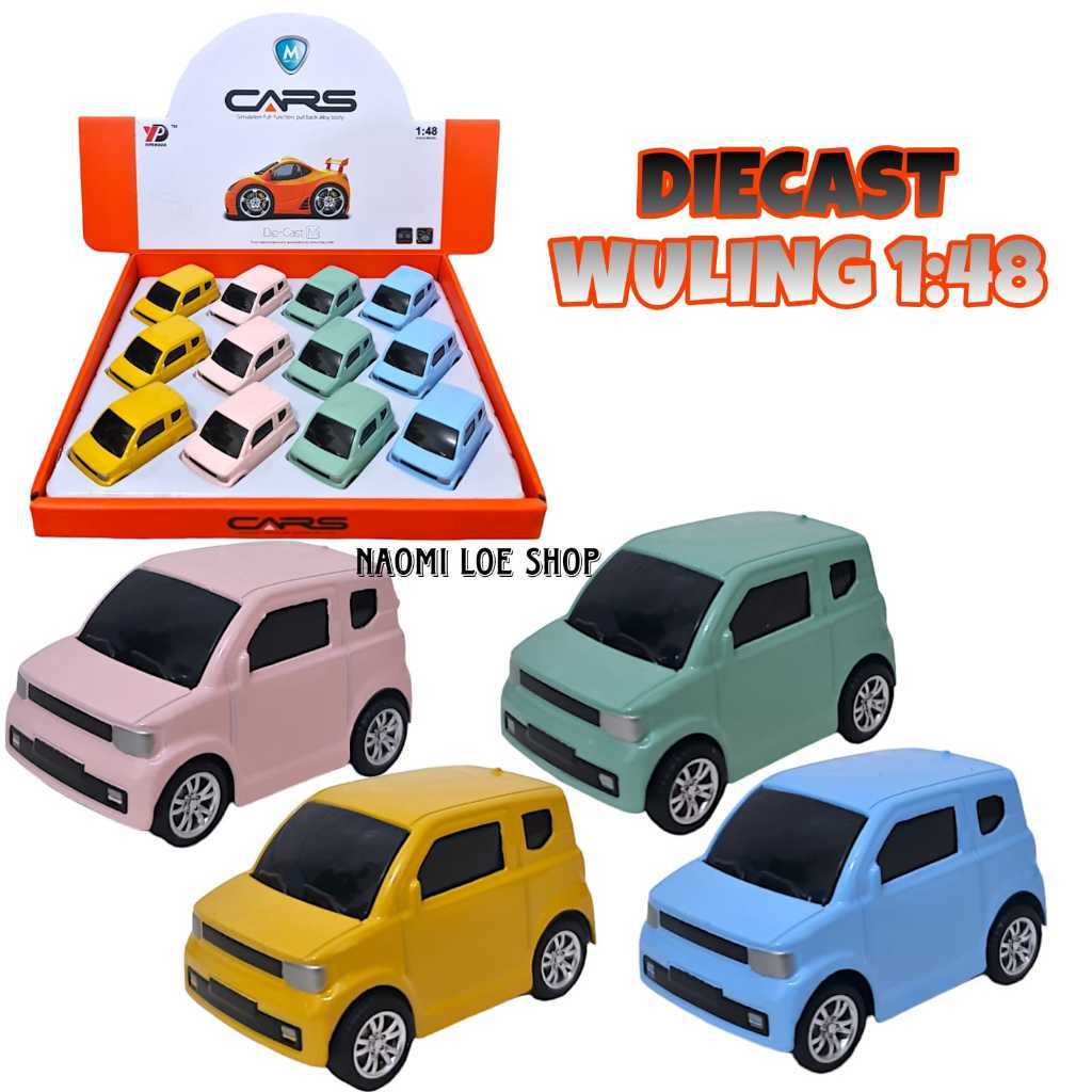 Diecast wuling mainan mobil wuling diecast metal miniatur mobil mobilan anak