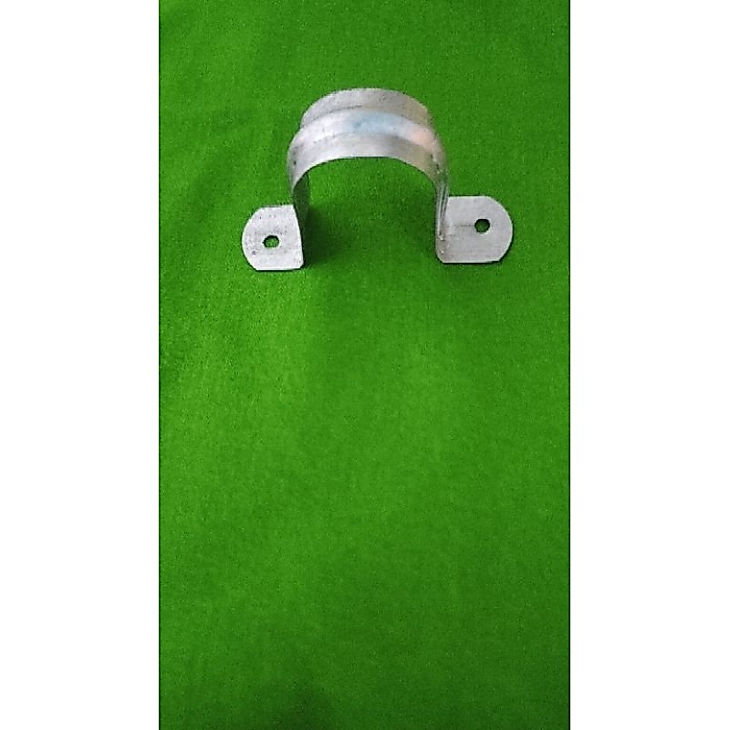 klem omega 5/8 besi galvanis,klem pipa paralon listrik pvc