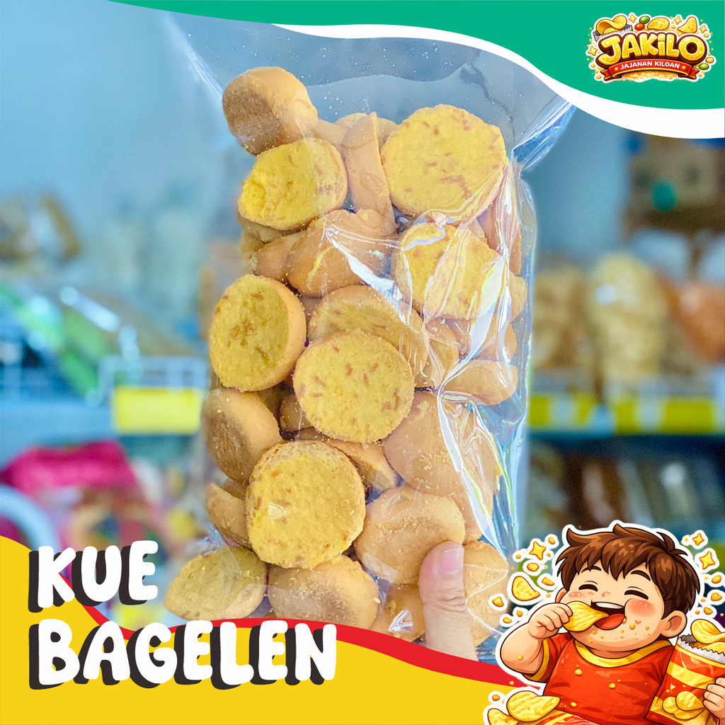 Kue Bagelen Keju Premium 250gr Kue Bagelen Jadul - JAKILO Jajanan Kiloan