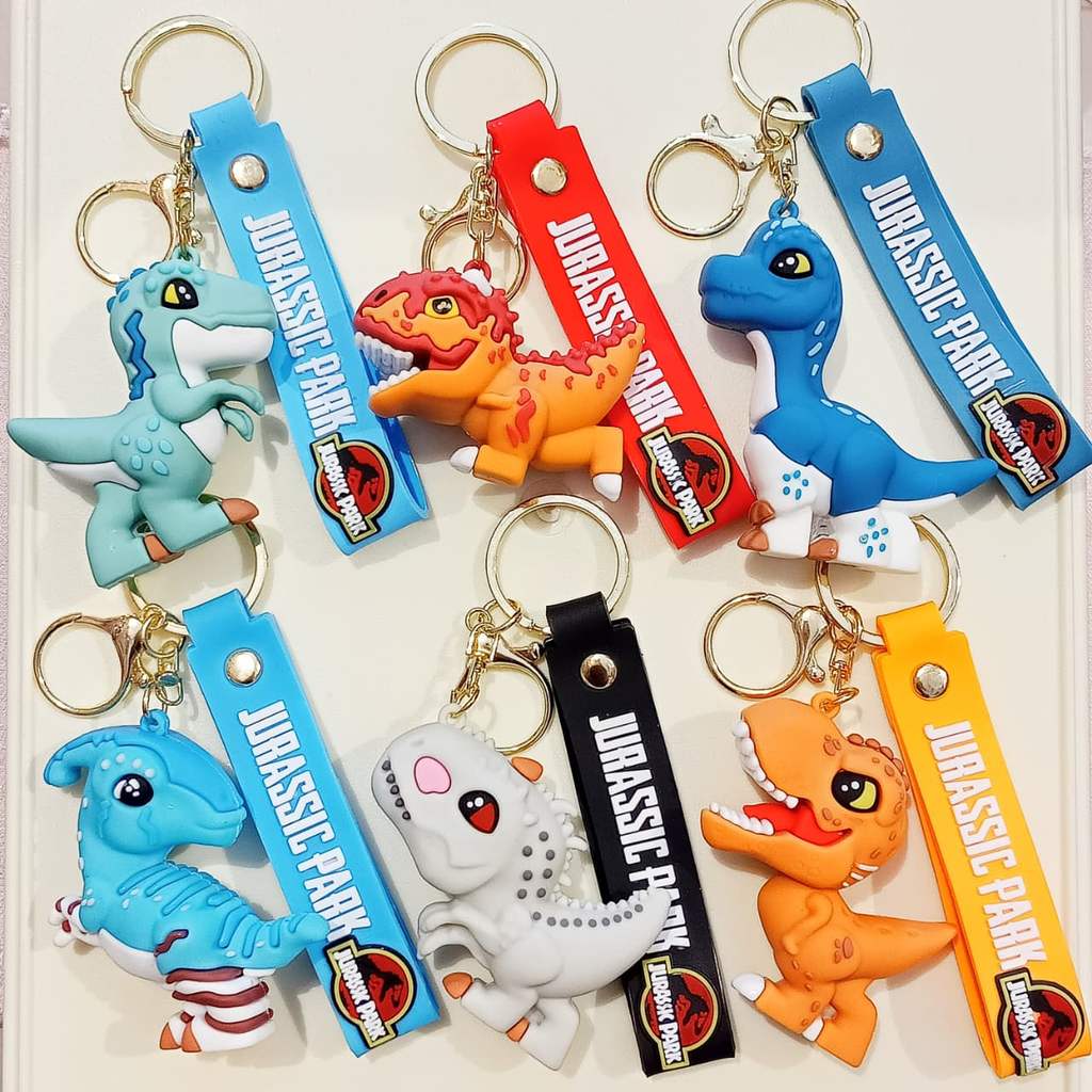 GANTUNGAN KUNCI JURASSIC PARK CUTE DINOSAUR AW 0603297