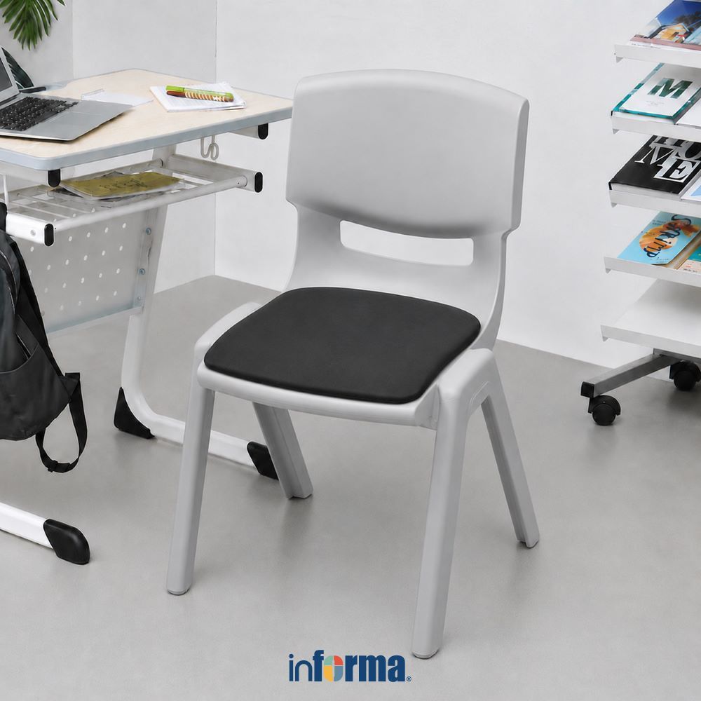Informa Yaris Kursi Anak Dengan Bantalan - Abu-Abu Chair Anak Tempat Duduk Bocah Furniture Anak Dudu