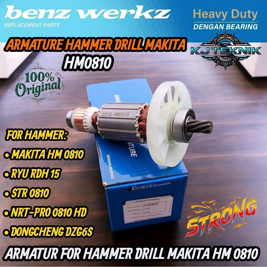 SERESHOP BENZ ARMATURE Jack Hammer/Hammer Drill Makita HM0810/ Armatur HM0810  Angker Dinamo Mesin H