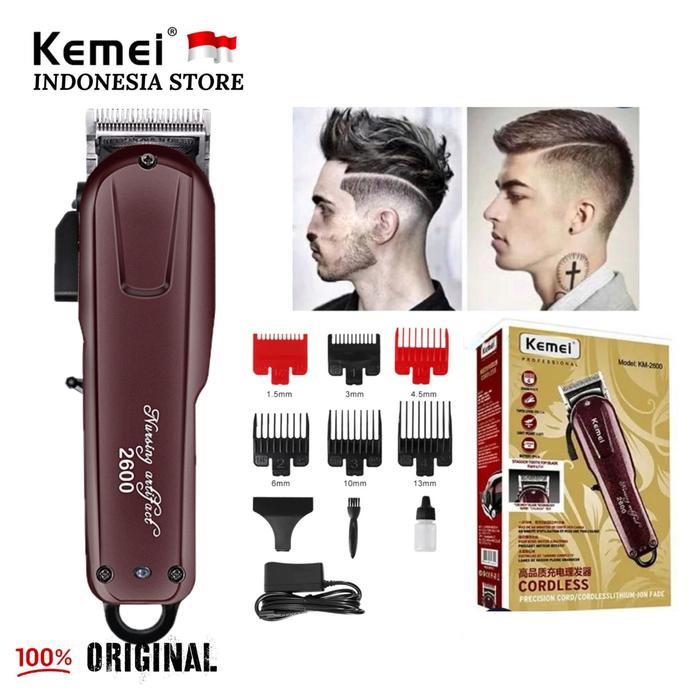 Alat Cukur Rambut Kemei KM-2600 Cukuran Hair Clipper Cordless 2600 - KM-2600