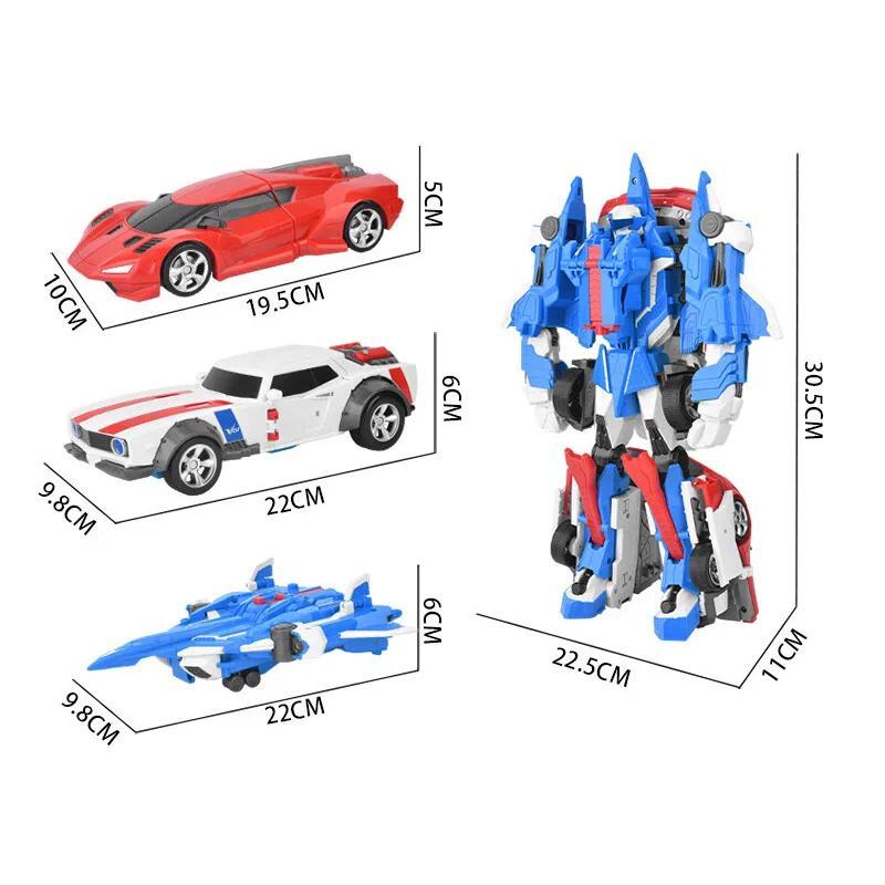 3 IN 1 Tobot Giant V Transforming Robot to Car Toy Korea Cartoon Brothers Anime Tobot Transformation