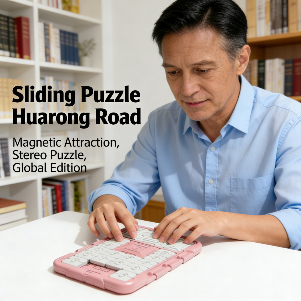 Huarong Road Puzzle Game Stereo Magnetic Global Edition Slide