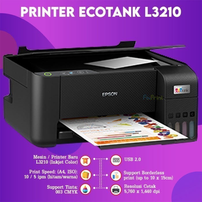 FixPrint Printer Epson EcoTank  L3210 L3211 All In One / / Scanner Flatbed Perfection V39II /  L121 