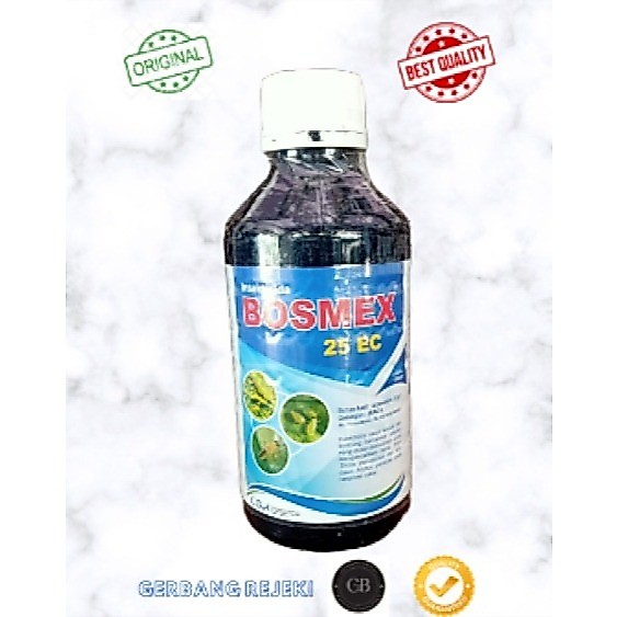 BOSMEX 25EC 1 liter  Insektisida abamektin 25 g/l + bonus 1 pcs kaos pertanian