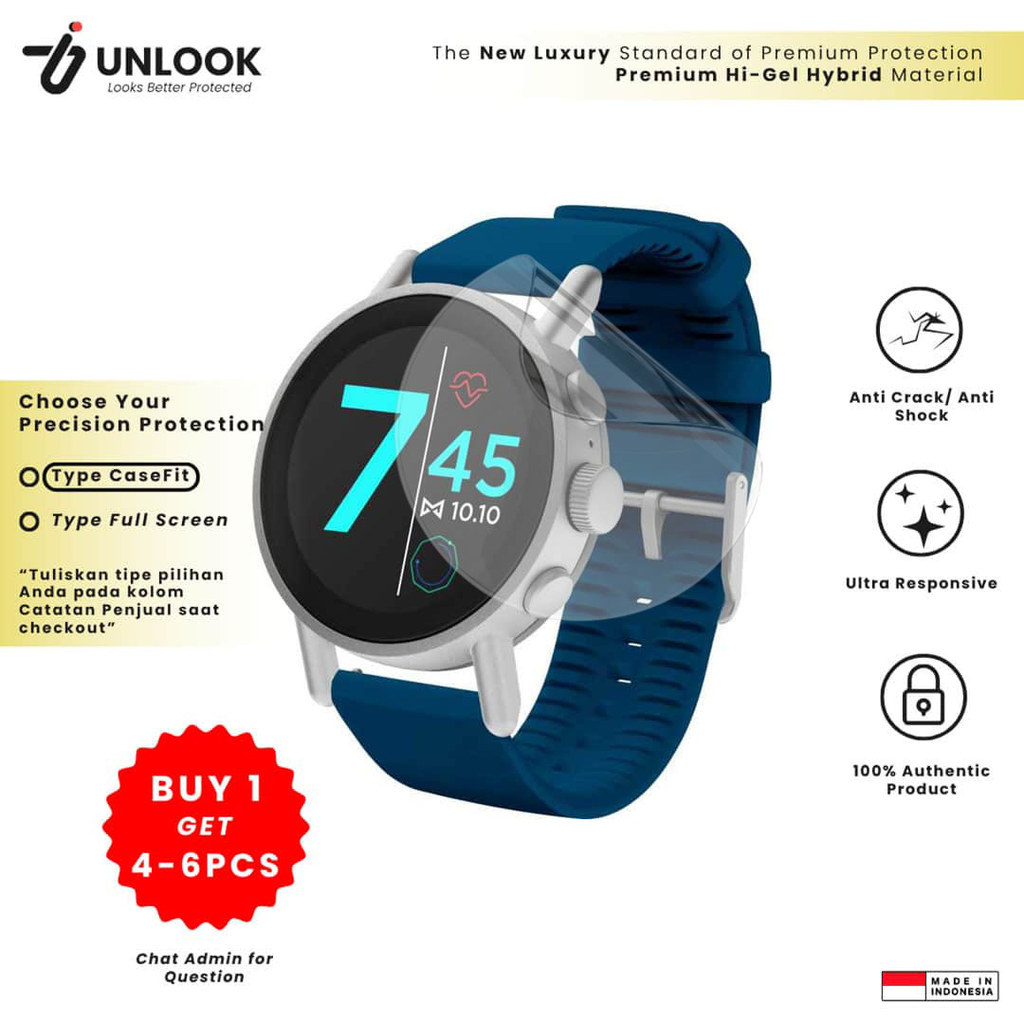 UNLOOK Hi-GEL HYBRID Hydrogel+ Film Protection for Misfit Vapor X, 2, Path Anti Bekas Jari Scratch R