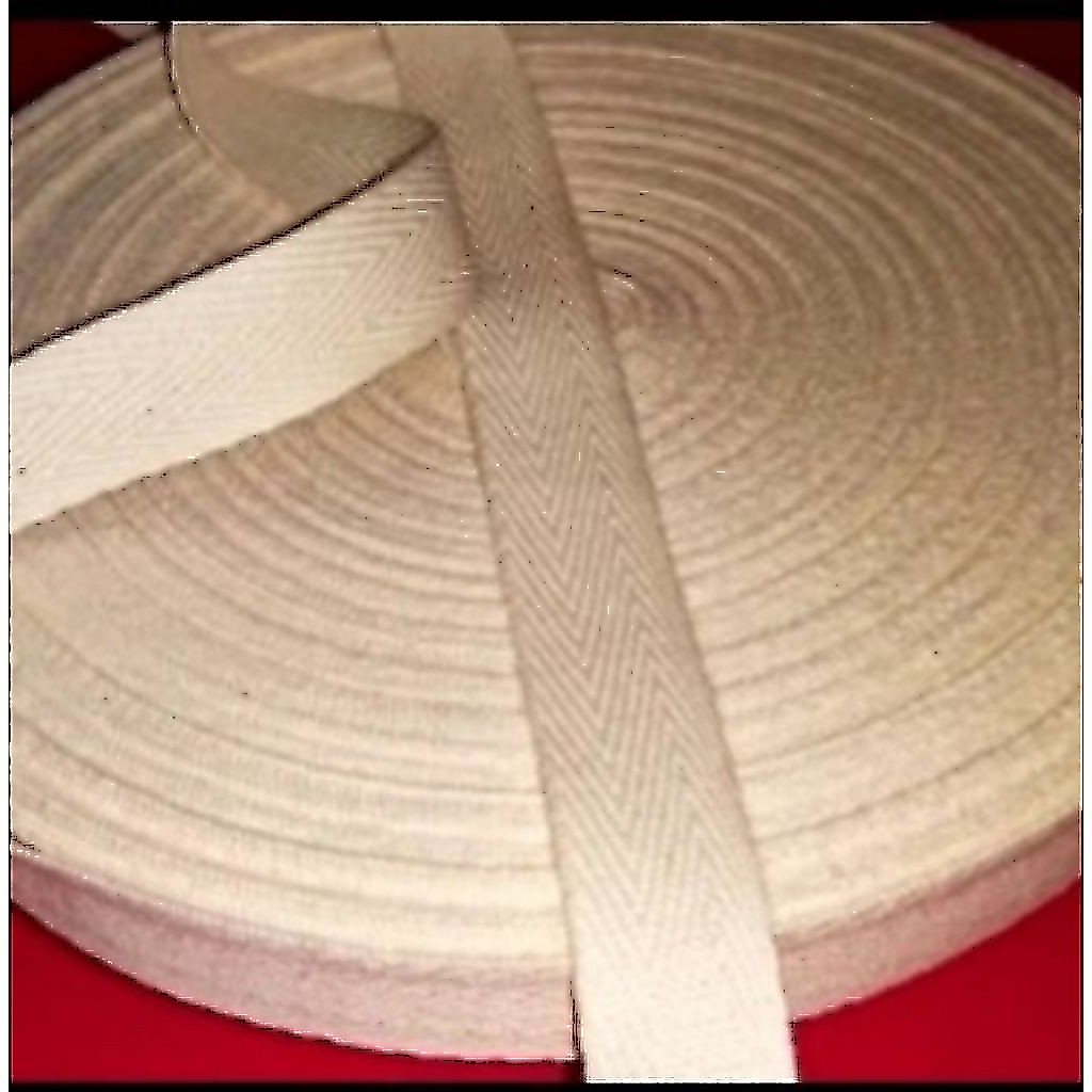 TALI WEBBING TUBULAR 1 ROL / TALI WEBBING PUTIH / TALI TUBULAR