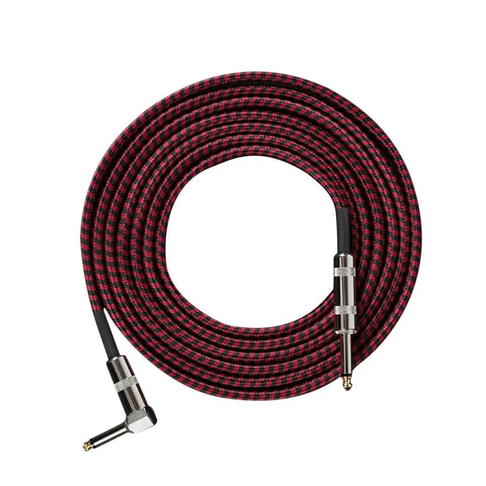 1Pcs Noise Reduction Guitar Auo Cable Tinned Copper Core Superior Signal Conduction AntiBreak Coil D