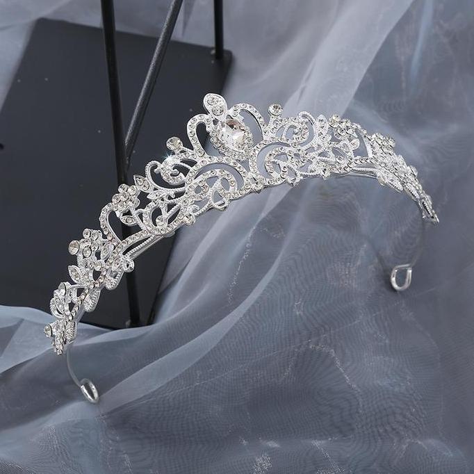 Mahkota Luna Aksesoris Rambut Pesta Pengantin Hijab Bride Wedding Pesta Ulangtahun Sister Diskon