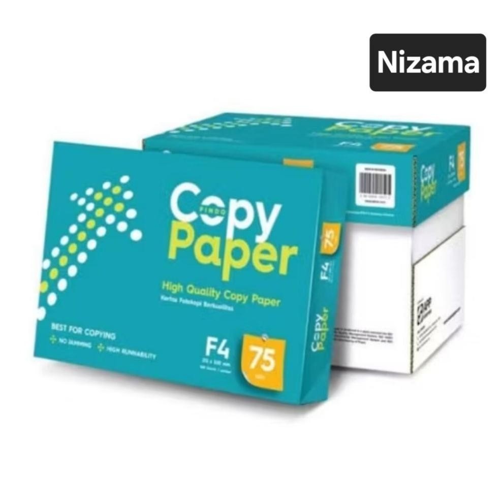 F4 Kertas Copy Paper F4 75 Gsm 1 Box = 5 Rim