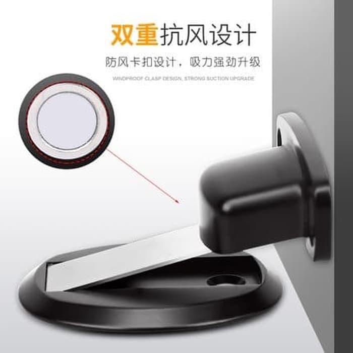 Alat penahan Pintu Pengganjal pintu Door Stopper MAGNET Pengaman pintu - Putih