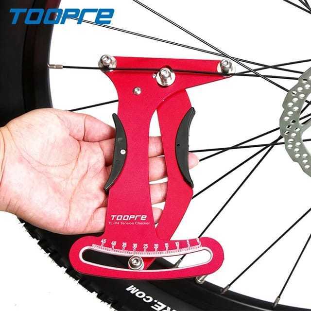 Foto Toopre TL-P4 Spoke Tension Meter Alat Ukur Tegangan Jari Ruji Nepel Sepeda Wheelset