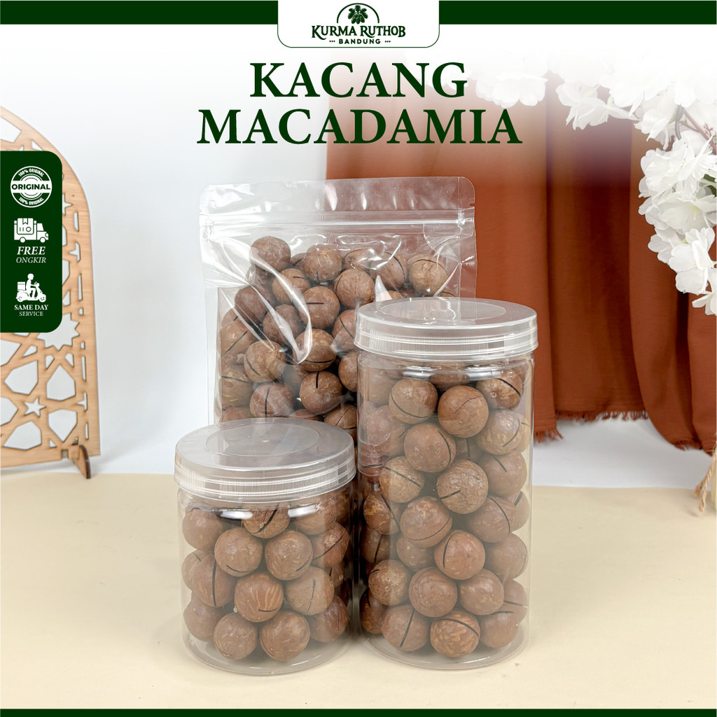 Kacang Macademia Milk Roasted Kemasan Premium