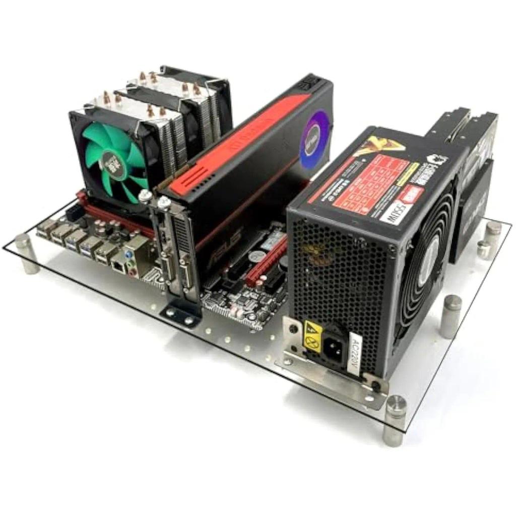 Open PC Case Test Bench Y Acrylic Computer Chassis Rack Gaming Support Motherboards ATX MATX ITX Hea