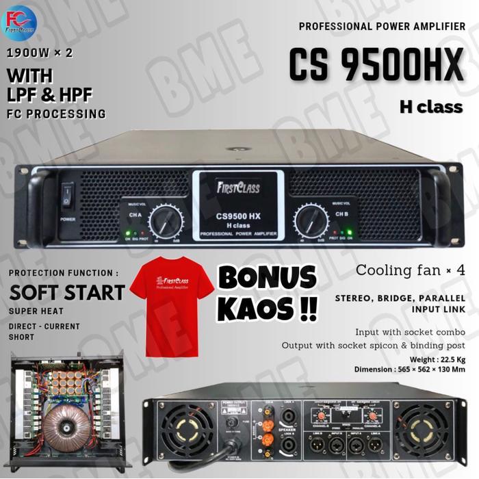 Power Amplfier Firstclass cs 9500hx cs 9500 hx cs9500hx 3800w Original Class H