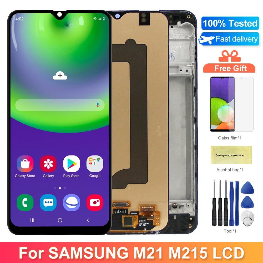 6.4'' Super AMOLED M21 splay, for Samsung Galaxy M21 M215 M215F M215F/DS Lcd splay Touch Screen giti