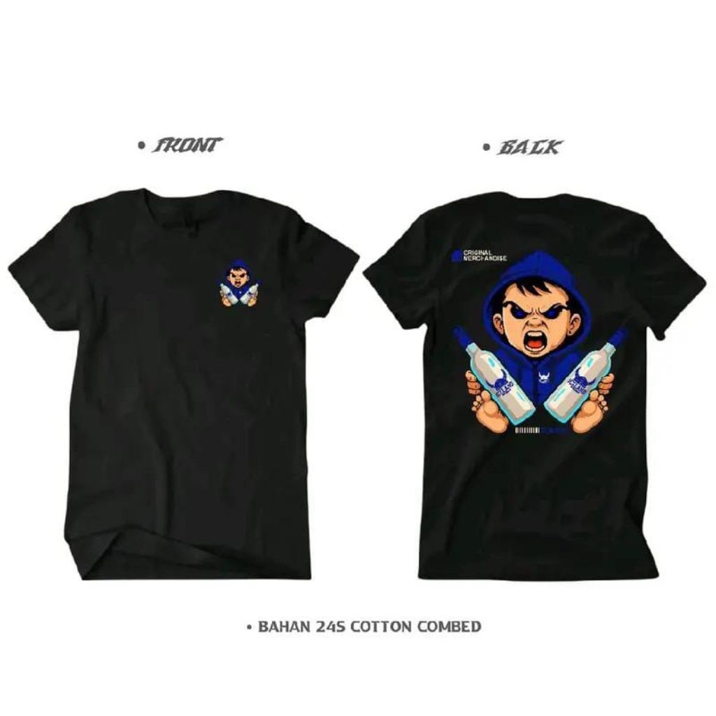 Kaos Baby Iceland Vodka / Baju T-shirt Distro Baby Iceland Vodka / Atasan Pria wanita / Atas