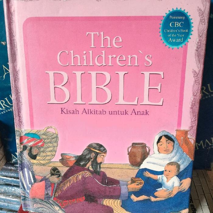 ORIGINAL BUKU THE CHILDREN'S  BIBLE KISAH ALKITAB UNTUK ANAK HARD COVER PINK