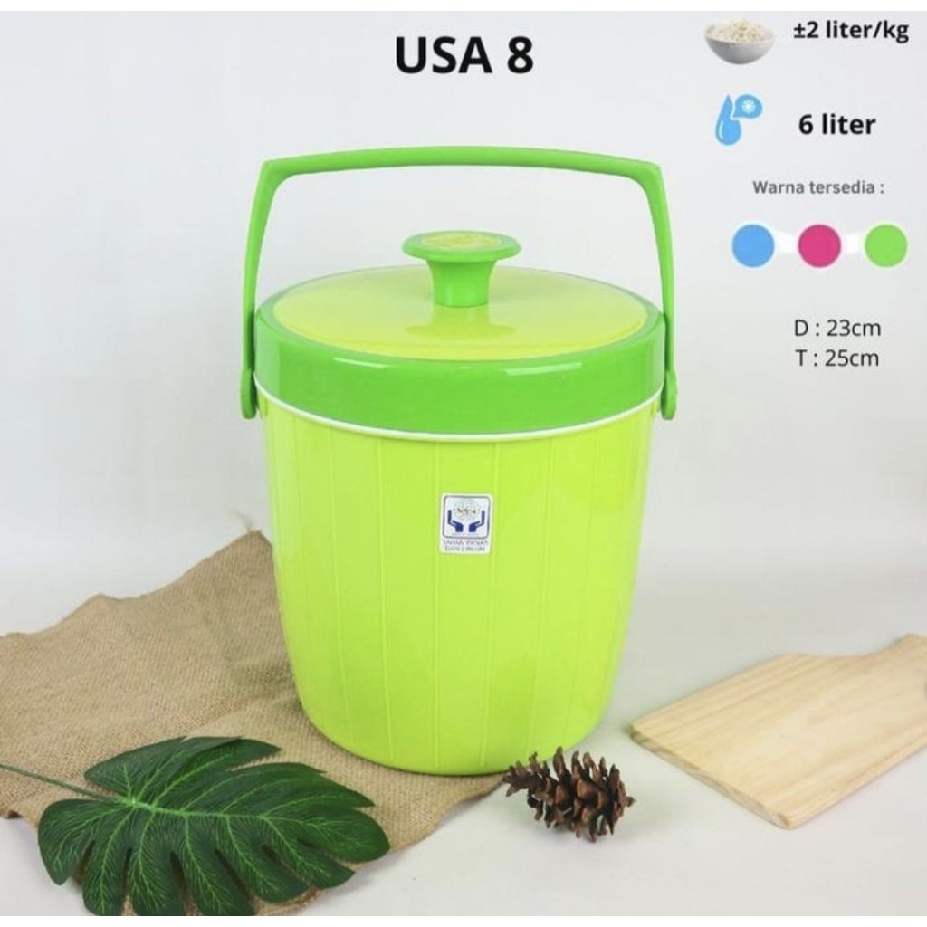 RICE ICE BUCKET MASPION USA 8 || TERMOS MASPION 8 LITER || TERMOS NASI ES MASPION