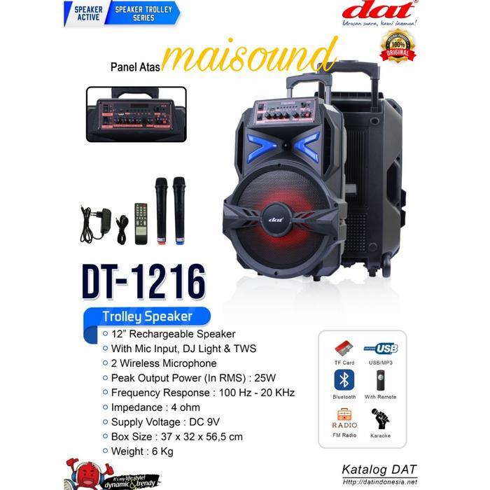 SPEAKER PORTABLE DAT DT 1216 12 INCH MEETING DAT DT1216 ORIGINAL 12IN