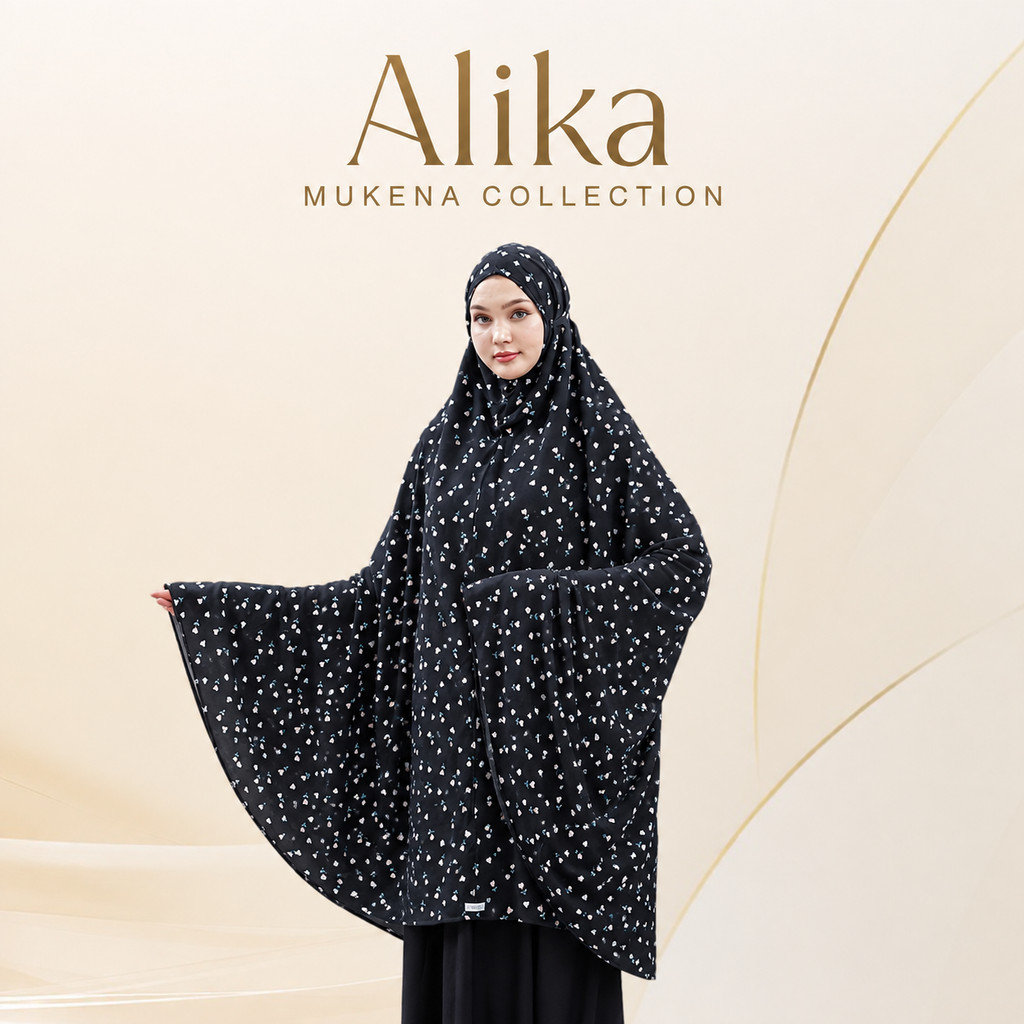 Laica - Mukena Rayon Kombinasi  Alika 2in1 All Size
