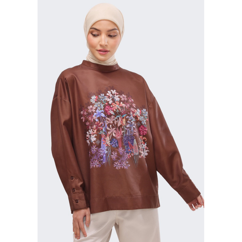 Kova Top Riamiranda Temaram Winter 2025 RM Kemeja Blouse Atasan Wanita Ria Miranda