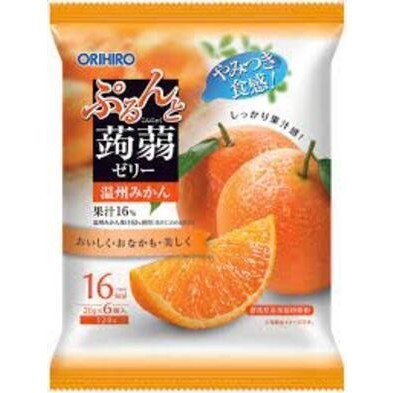 Orihiro Orange Konyaku Pouch Jelly / Jelly Jeruk Jepang 120Gr