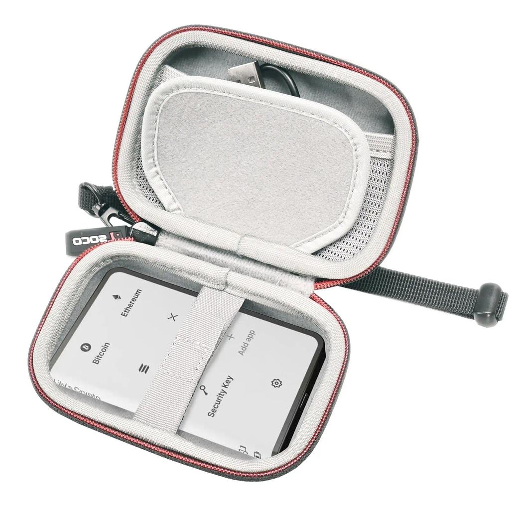 Hard Case Compatible with Ledger Nano Gen5/STAX/Flex Secure Touchscreen Crypto Wallet with Curved E 