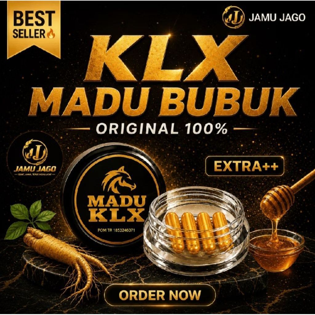 PROMO SUPER KLX Gold Madu Original 100% Extract Gingseng Khasiat Super joss