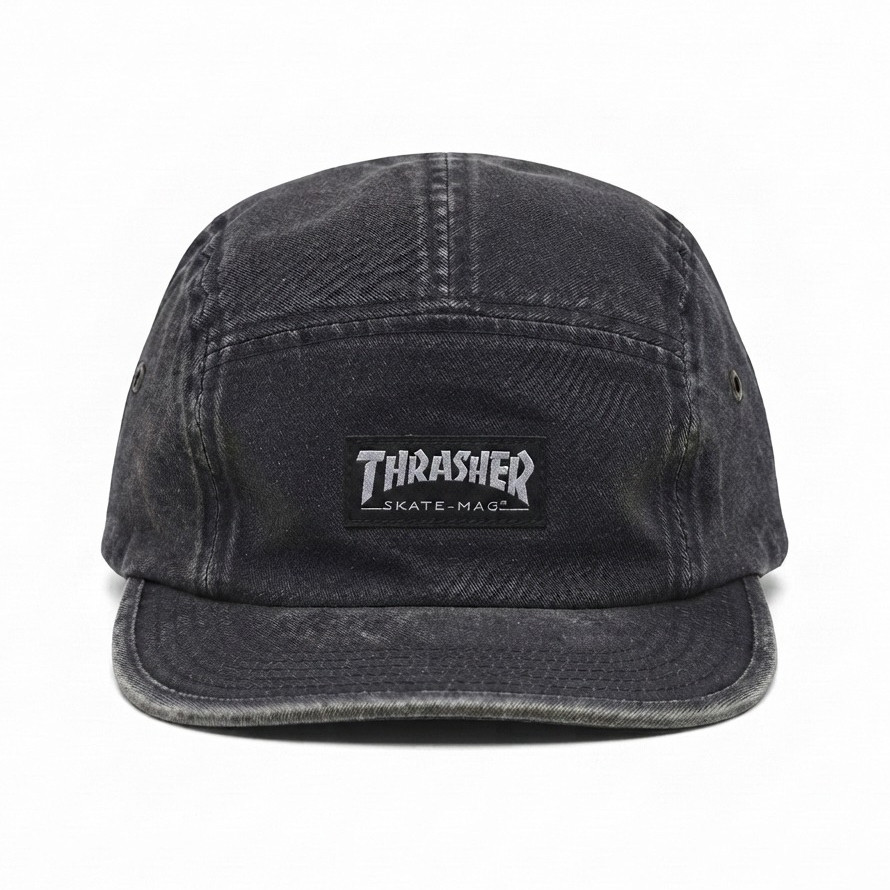 MODEKITA-Topi 5 Panel THRASHER Washed Vintage Distro Streetwear Casual