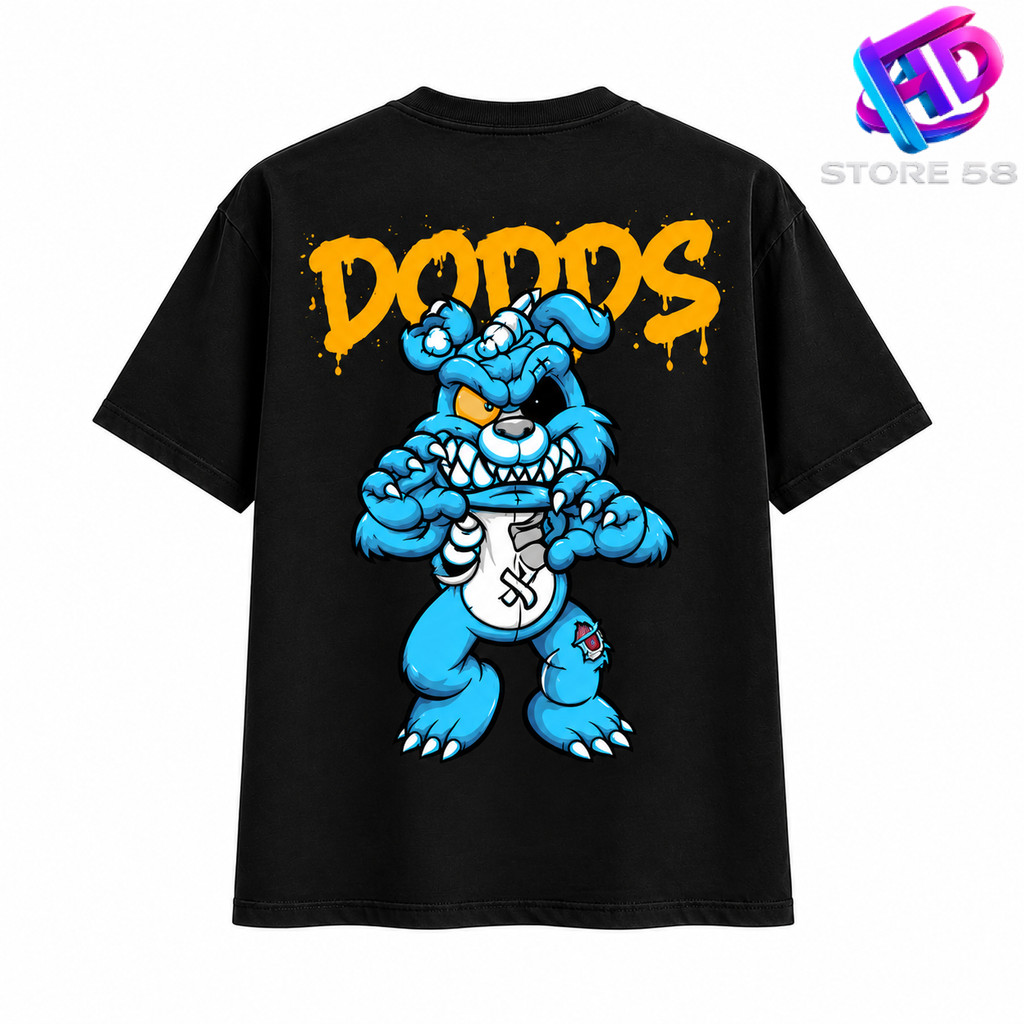 Kaos Distro DOODS Densu Starboy Wolf Itchy T-Shirt Keren Pria Wanita Unisex Cotton Combed 24s