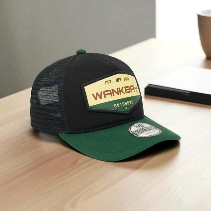 FLASH Wankbay Topi Trucker Distro Dewasa Green Moissanite topi pria wanita - Green MoissaniteSALE