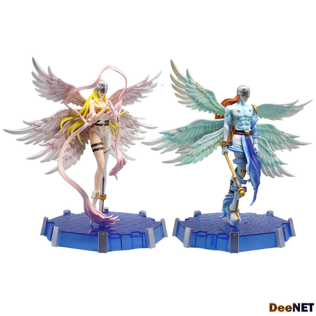 Angemon Angewomon Digimon Moon Temple Light 28cm Action Figure PVC