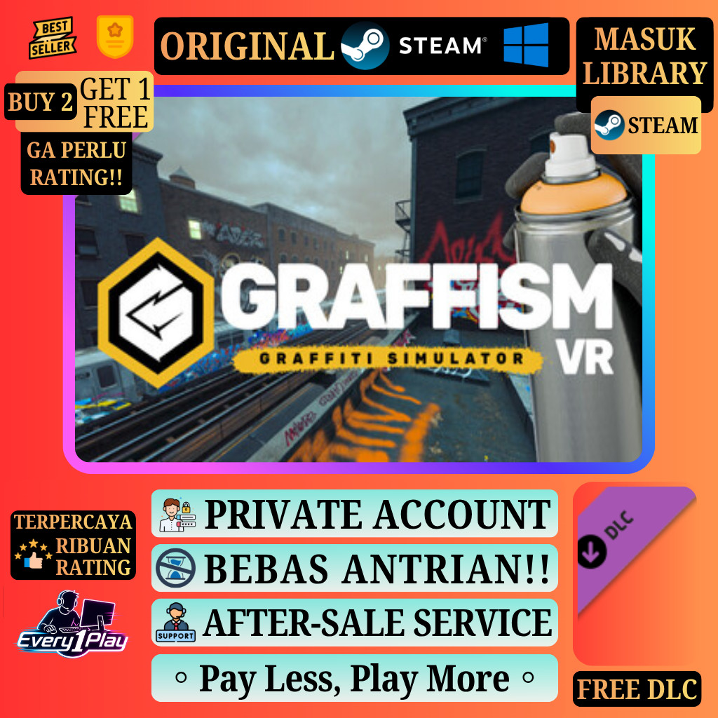 Graffism Graffiti Simulator VR Game Steam - Games PC Laptop Windows
