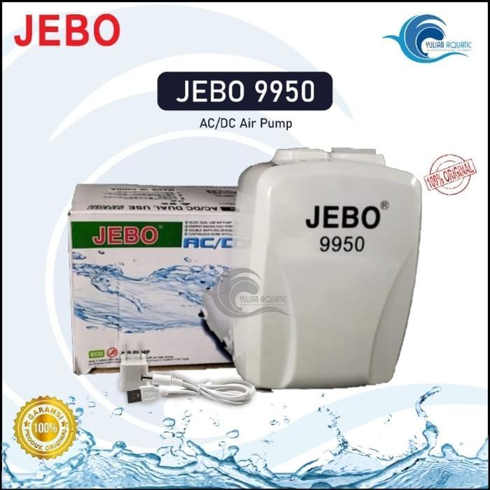 PROMO  Jebo 9950 Airpump Aerator ACDC Portable AC DC Pompa Udara Power Bank Usb - jebo 9950