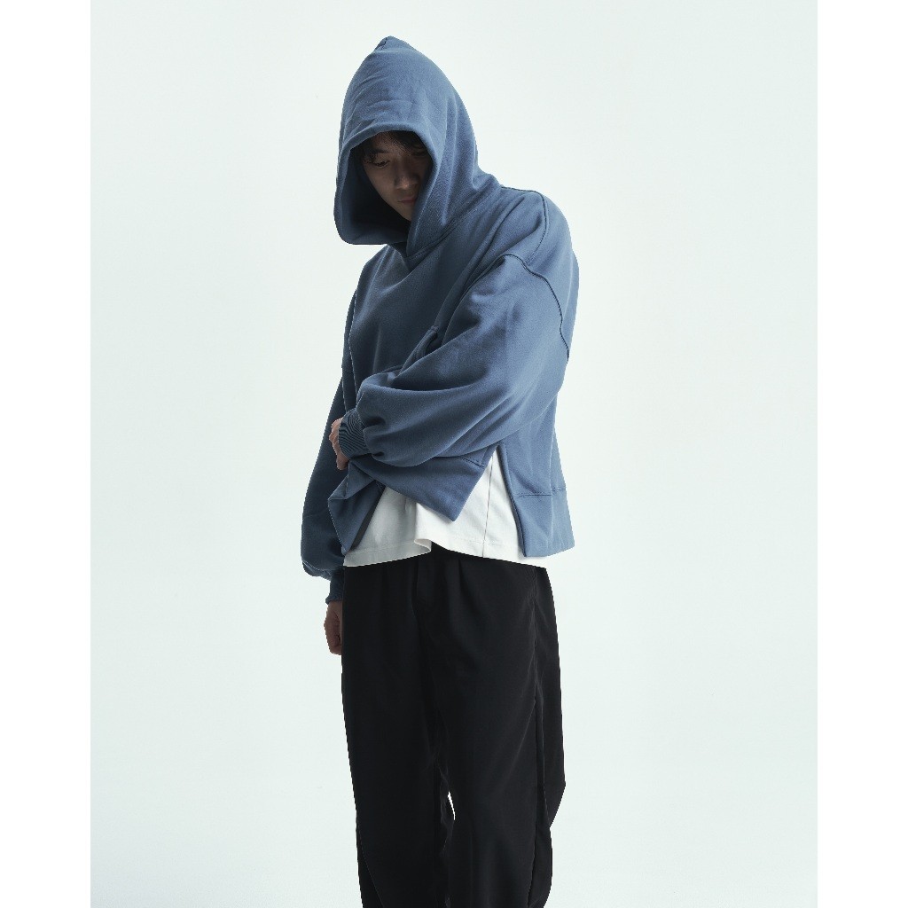 Flare Bubble Hoodie (Black, Misty, Steel Blue)