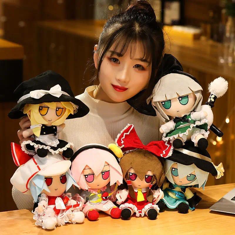 20cm Touhou Project Hakurei Reimu Kirisame Cirno Fumo Flandre Scarlet Anime Peripheral Plush Toys Ja