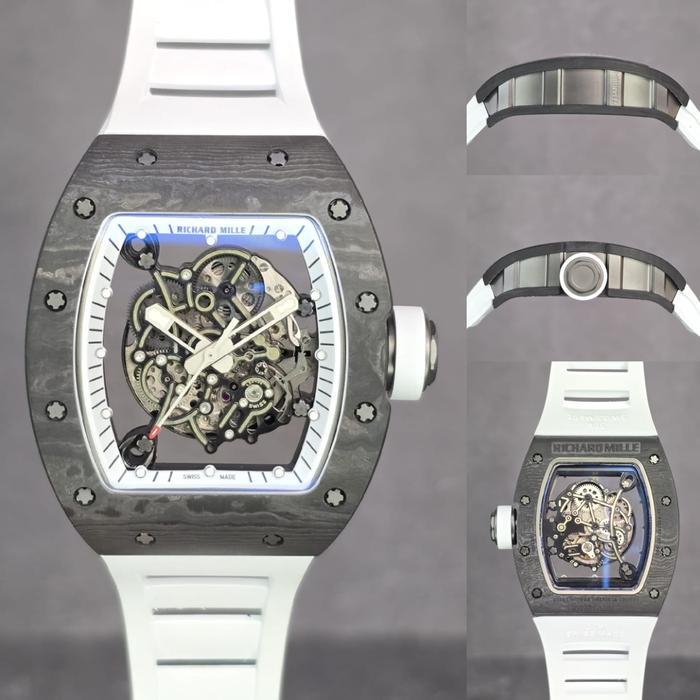 anitajayaabadi Jam tangan Automatic Swiss RM 055 Bubba Watson & Yass Marina fullset - white black