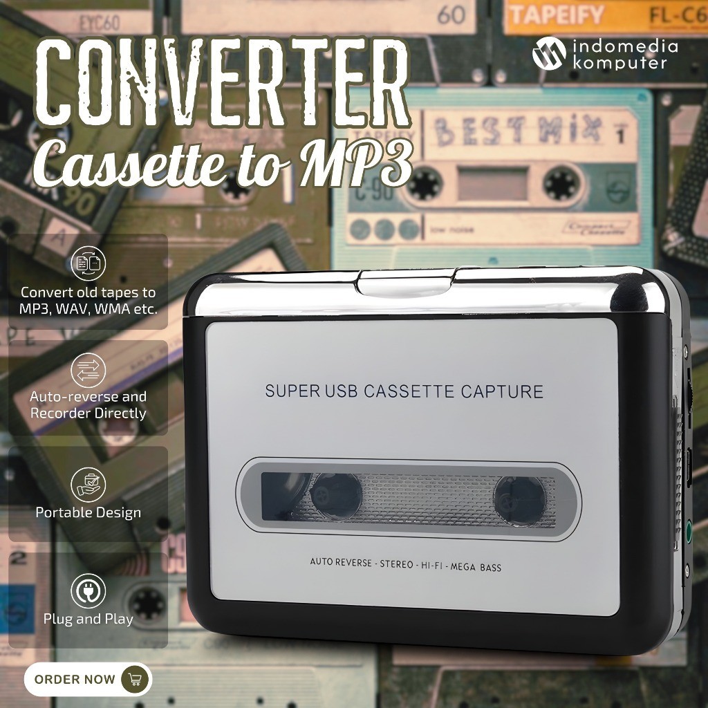 CONVERTER CASSETTE TO MP3 AUDIO CONVERTER CASSETTE TO MP3 AUDIO Converter CASSETTE TO MP3 AUDIO